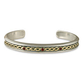 Rope Cuff Bracelet With Stone